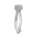 Round Diamond Engagement Ring in 18K White Gold (Semi-Mount)