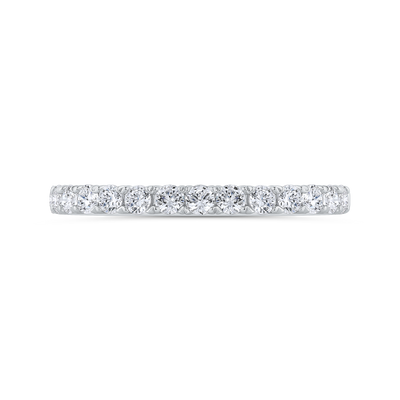 Diamond Wedding Band in 18K White Gold