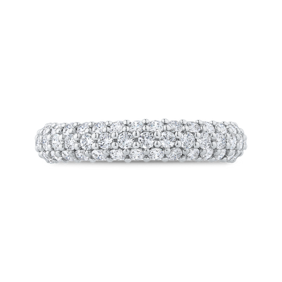 Diamond Wedding Band in 18K White Gold