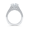 Euro Shank Diamond Engagement Ring Euro Shank in 18K White Gold (Semi-Mount)