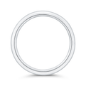 Plain Wedding Band in 18K White Gold