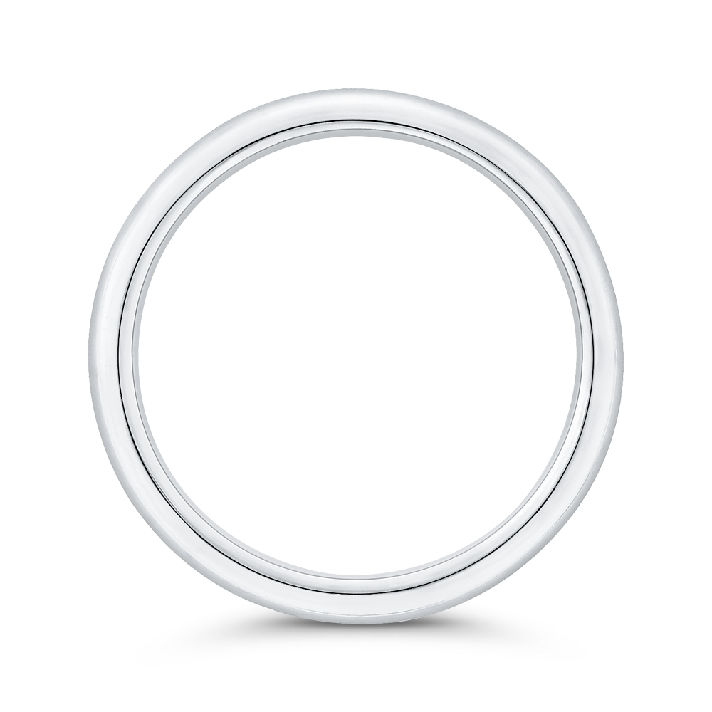 Plain Wedding Band in 18K White Gold
