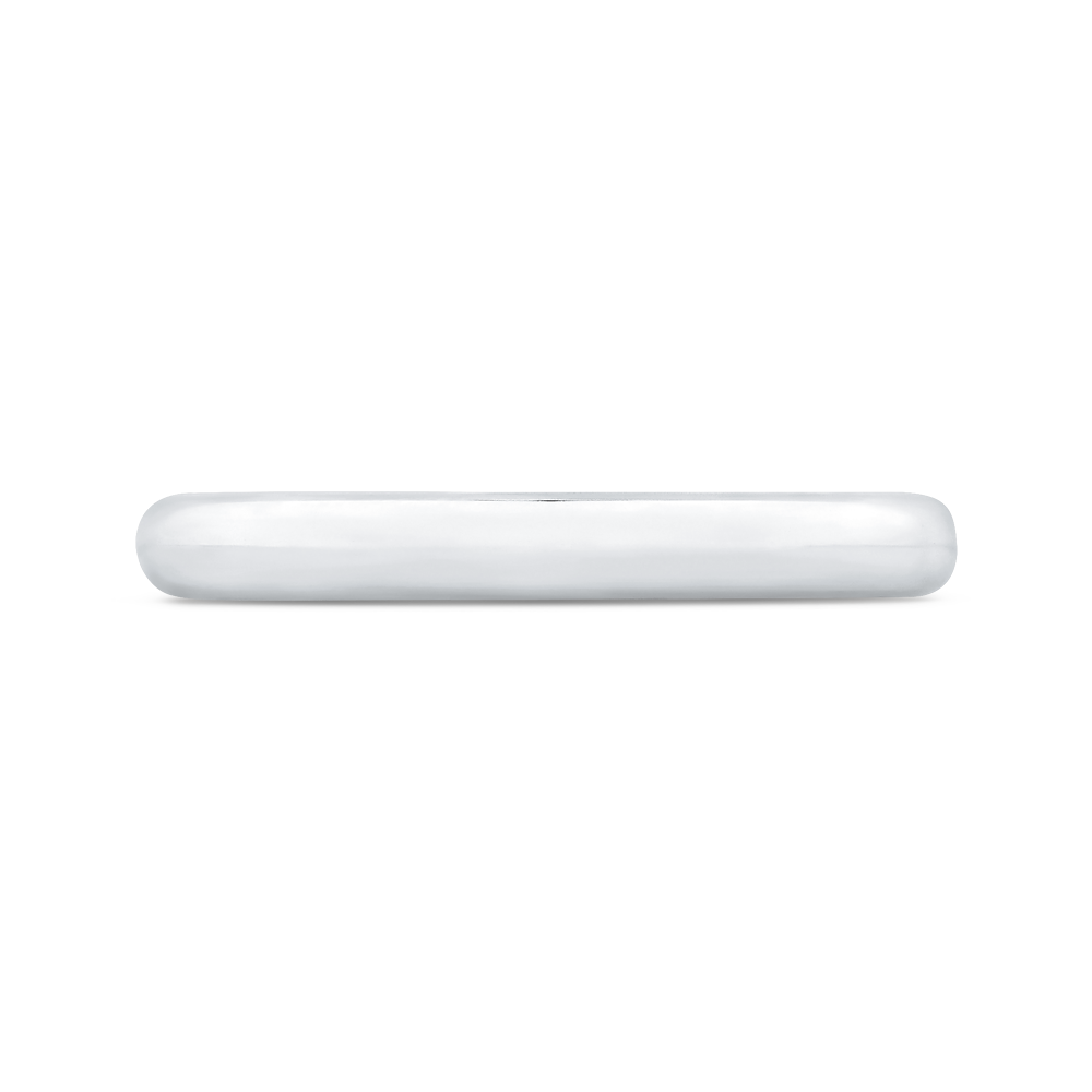 Plain Wedding Band in 18K White Gold
