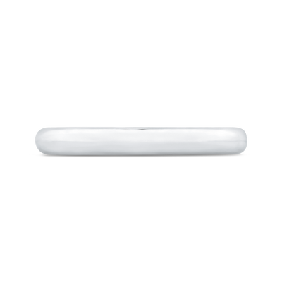 Plain Wedding Band in 18K White Gold