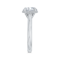 Diamond Engagement Ring in 18K White Gold (Semi-Mount)