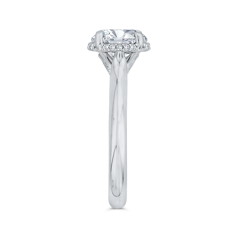 Diamond Engagement Ring in 18K White Gold (Semi-Mount)