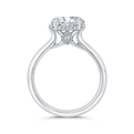 Diamond Engagement Ring in 18K White Gold (Semi-Mount)