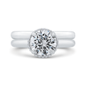 Diamond Engagement Ring in 18K White Gold (Semi-Mount)