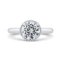 Diamond Engagement Ring in 18K White Gold (Semi-Mount)