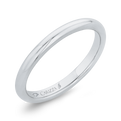 Plain Wedding Band in 18K White Gold