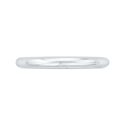 Plain Wedding Band in 18K White Gold