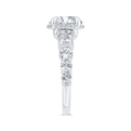 Diamond Halo Engagement Ring in 14K Rose Gold (Semi-Mount)