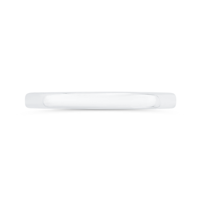 Plain Wedding Band in 14K White Gold