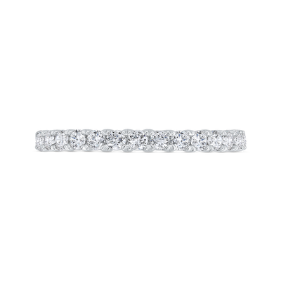 Diamond Wedding Band in 18K White Gold