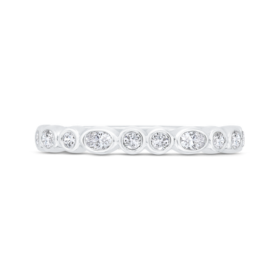 Diamond Wedding Band in 14K White Gold
