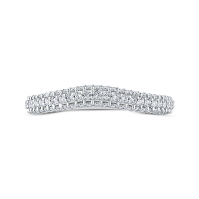 Diamond Wedding Band in 18K White Gold