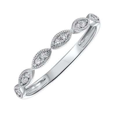 10Kt White Gold Diamond 1/10Ctw Ring