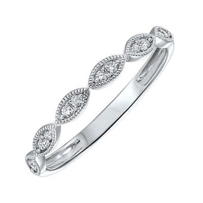 14Kt White Gold Diamond 1/10Ctw Ring