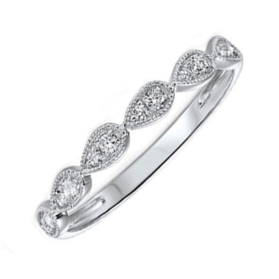 10Kt White Gold Diamond 1/8Ctw Ring