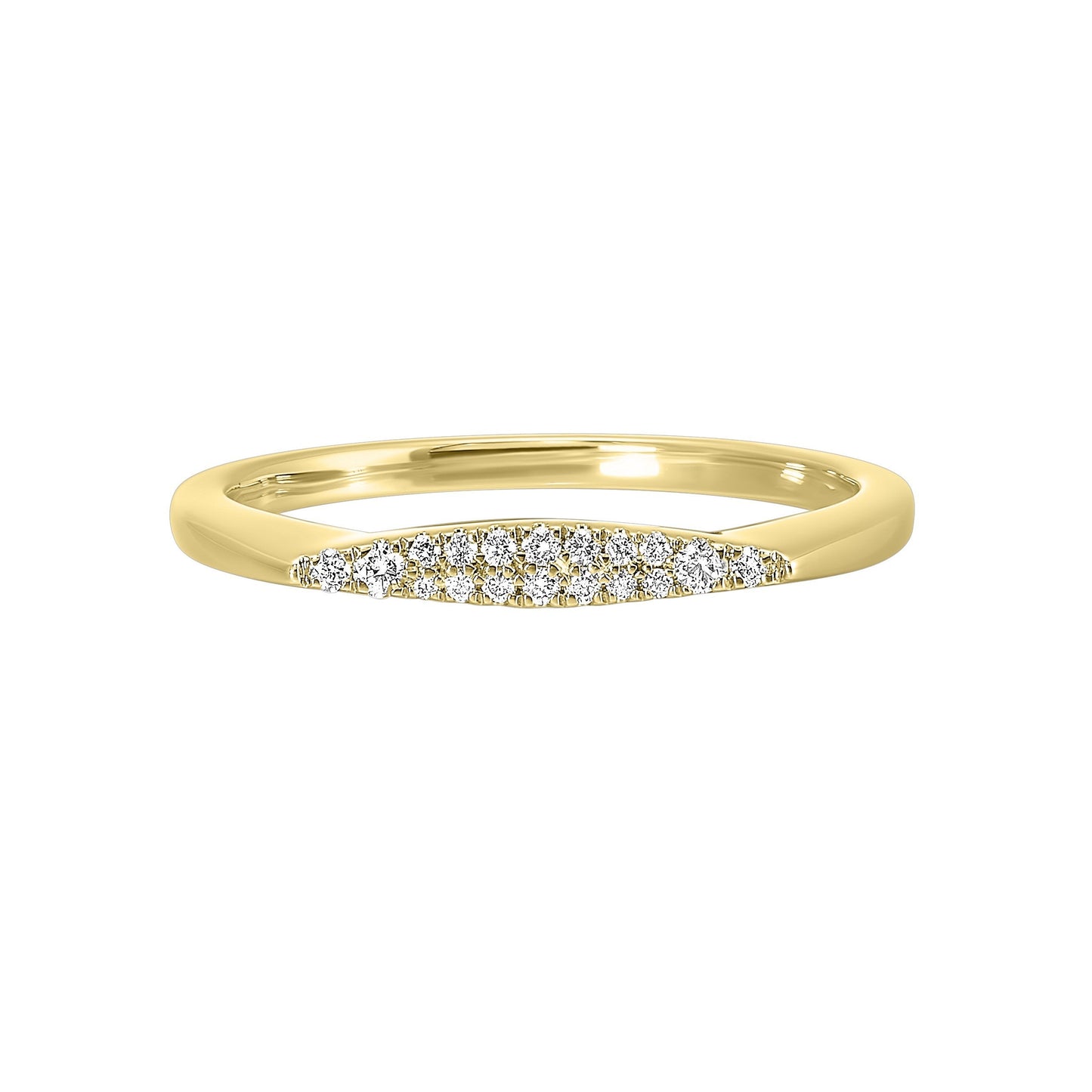 14Kt Yellow Gold Diamond 1/12Ctw Ring