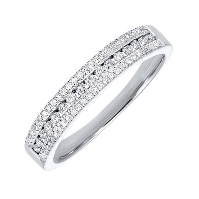 14Kt White Gold Diamond 1/4Ctw Ring
