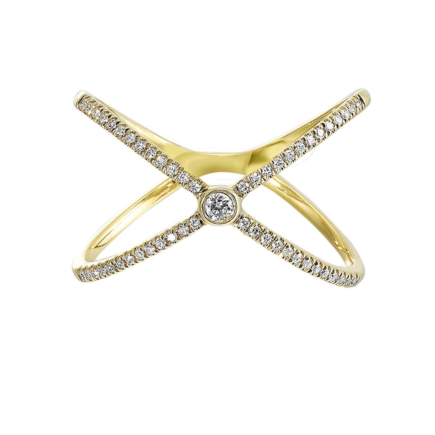 14Kt Yellow Gold Diamond 1/7Ctw Ring