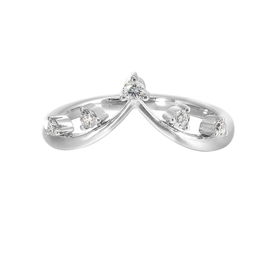 14Kt White Gold Diamond 1/7Ctw Ring