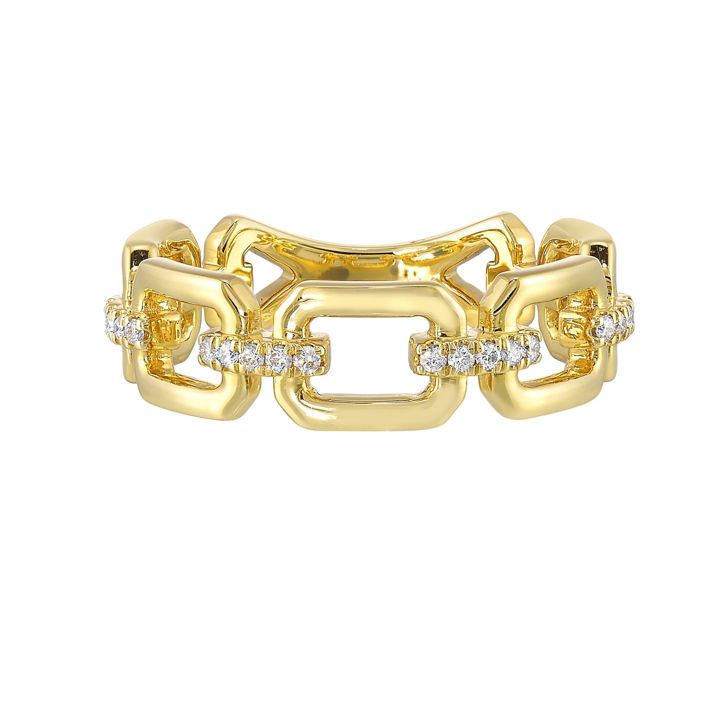 14Kt Yellow Gold Diamond 1/10Ctw Ring