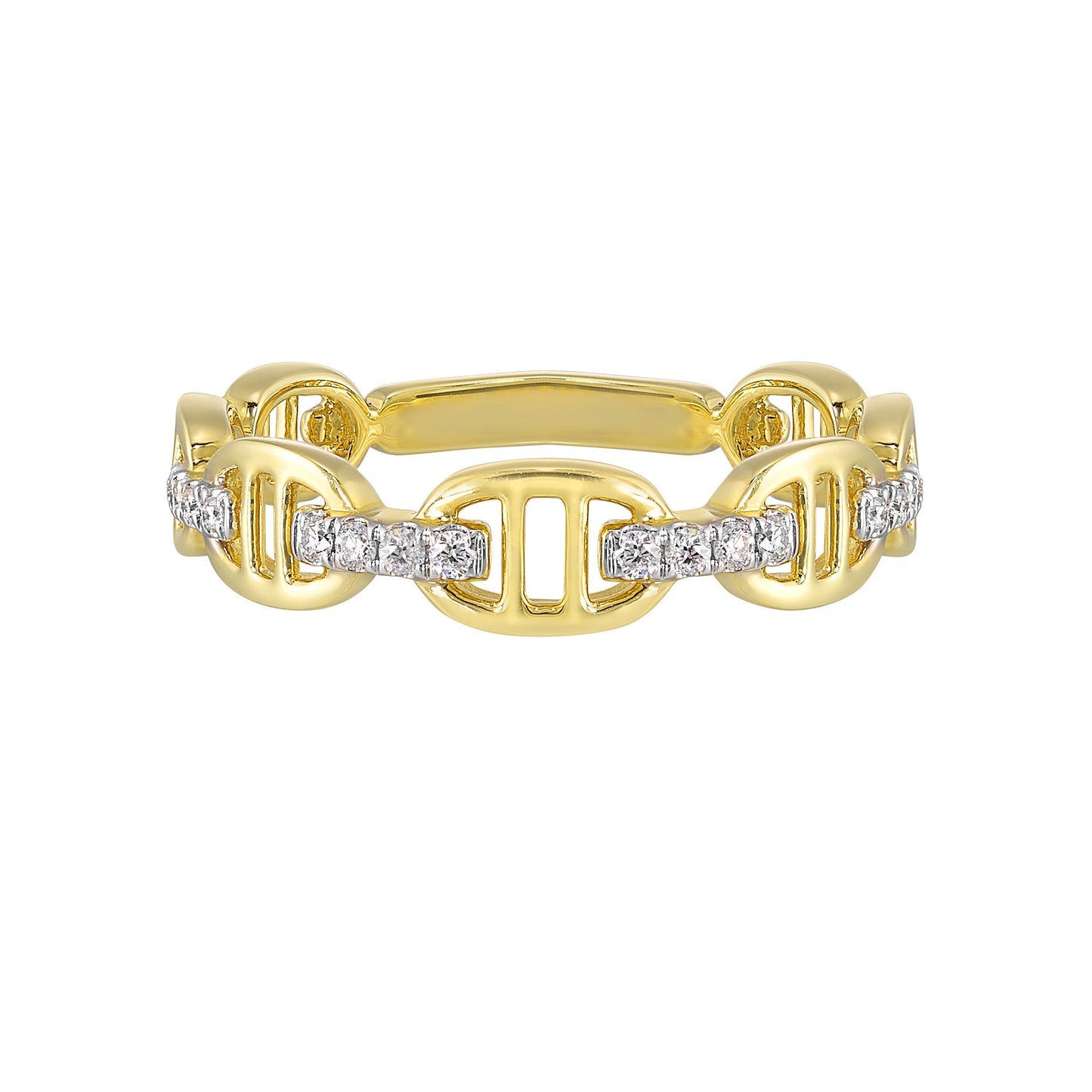 14Kt Yellow Gold Diamond 1/10Ctw Ring