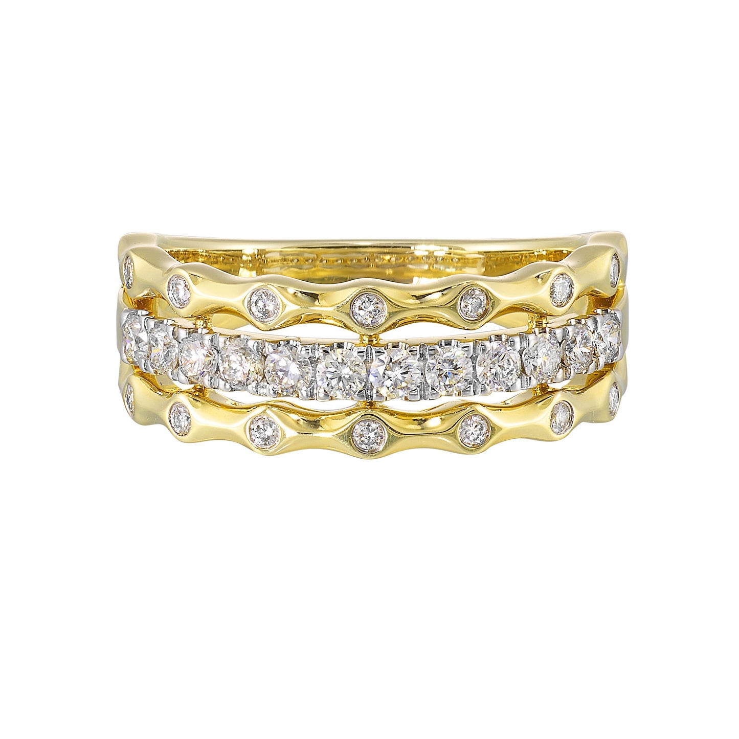 14Kt Yellow Gold Diamond 1/2Ctw Ring
