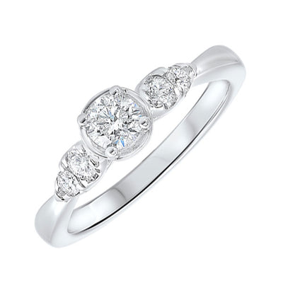 14Kt White Gold Diamond 1/2Ctw Ring