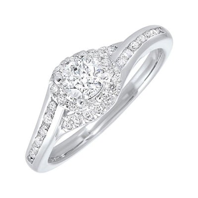 14Kt White Gold Diamond 5/8Ctw Ring