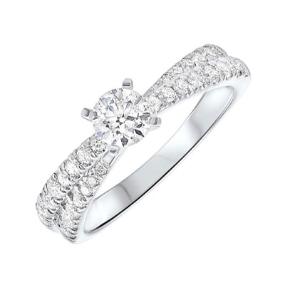 14Kt White Gold Diamond 1Ctw Ring