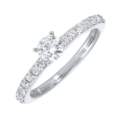 14Kt White Gold Diamond 3/4Ctw Ring