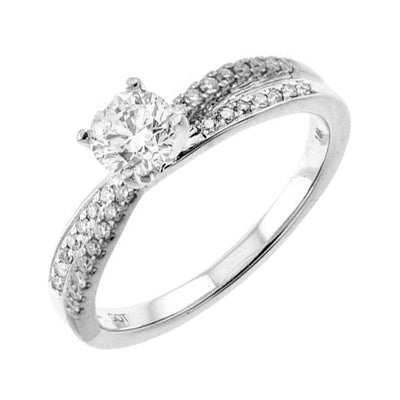 14Kt White Gold Diamond 5/8Ctw Ring