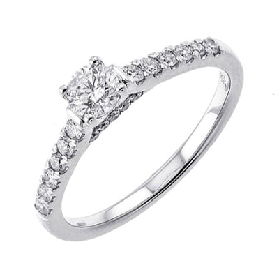 14Kt White Gold Diamond 5/8Ctw Ring