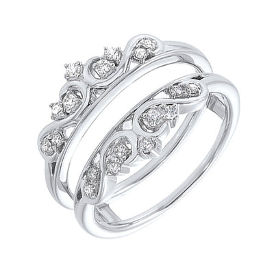 14Kt White Gold Diamond 1/5Ctw Ring