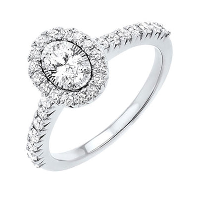 14Kt White Gold Diamond 1Ctw Ring