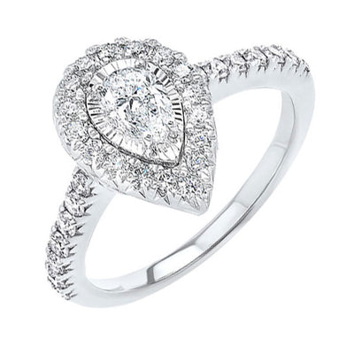 14Kt White Gold Diamond 1Ctw Ring