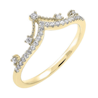 10Kt Yellow Gold Diamond 1/5Ctw Ring