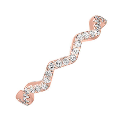 10Kt Rose Gold Diamond 1/5Ctw Ring