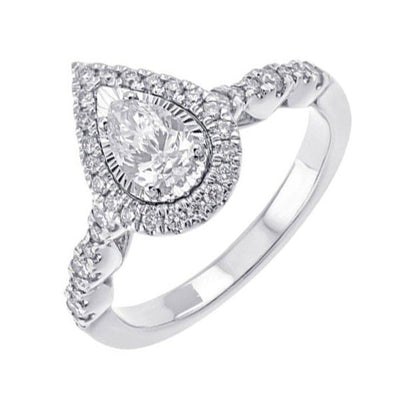14Kt White Gold Diamond 5/8Ctw Ring