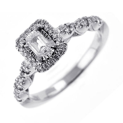 14Kt White Gold Diamond 5/8Ctw Ring
