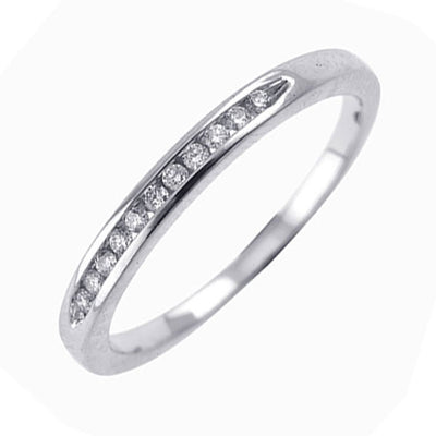 14Kt White Gold Diamond 1/10Ctw Ring