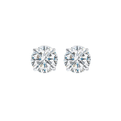 14Kt White Gold Diamond 5/8Ctw Earring