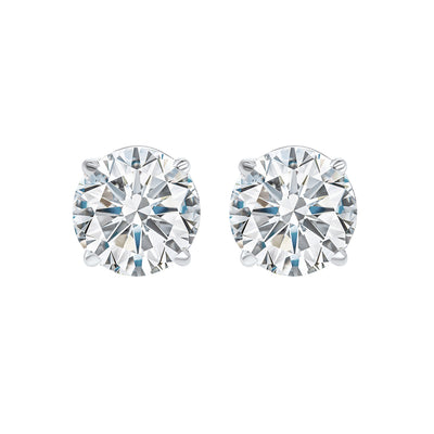 14Kt White Gold Diamond 1 1/4Ctw Earring