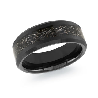 Malo Bands Tu Black Wedding Band 8 mm