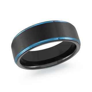 Malo Bands Tu Black Wedding Band 8 mm
