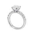 14Kt White Semi Mount 5/8Ctw For 2Ctw Round Center