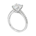14Kt White Semi Mount 1/5Ctw For 2Ctw Round Center